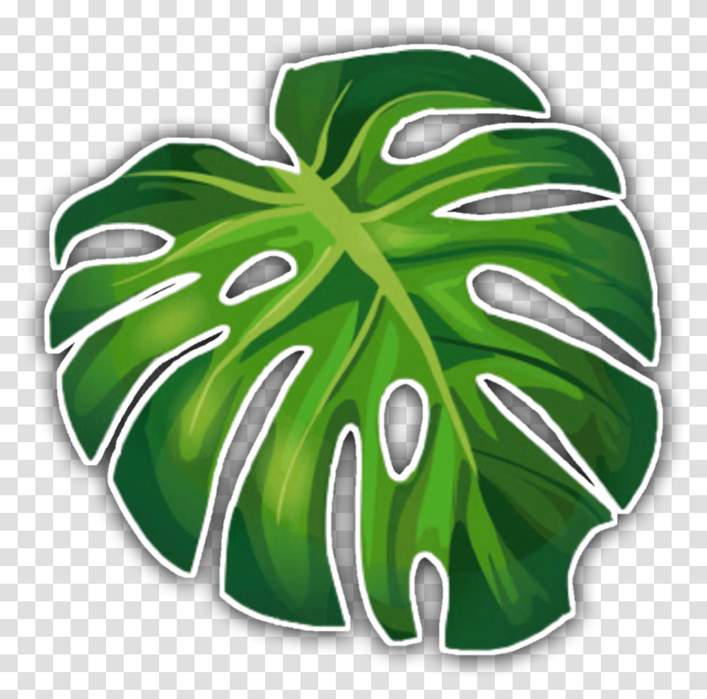 Aesthetic Green Sticker, Leaf, Plant, Food, Fruit Transparent Png