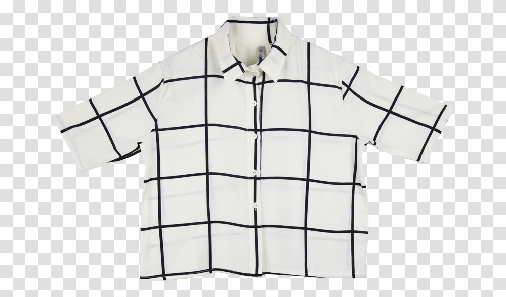 Aesthetic Grid Button Up Shirt, Apparel, Dress Shirt, Plot Transparent Png