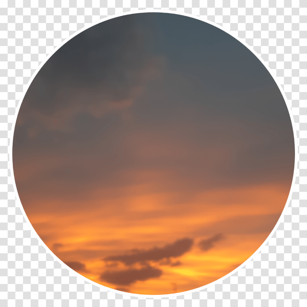 Aesthetic Grunge Clouds Orange Blue Circle Sky Circle, Moon, Outer Space, Night, Astronomy Transparent Png