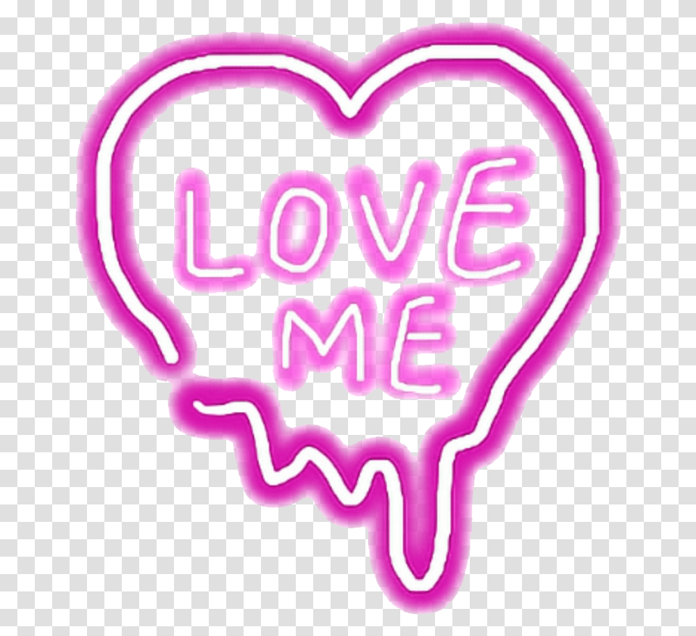 Aesthetic Heart All Neon Sign Aesthetic, Light, Rug Transparent Png