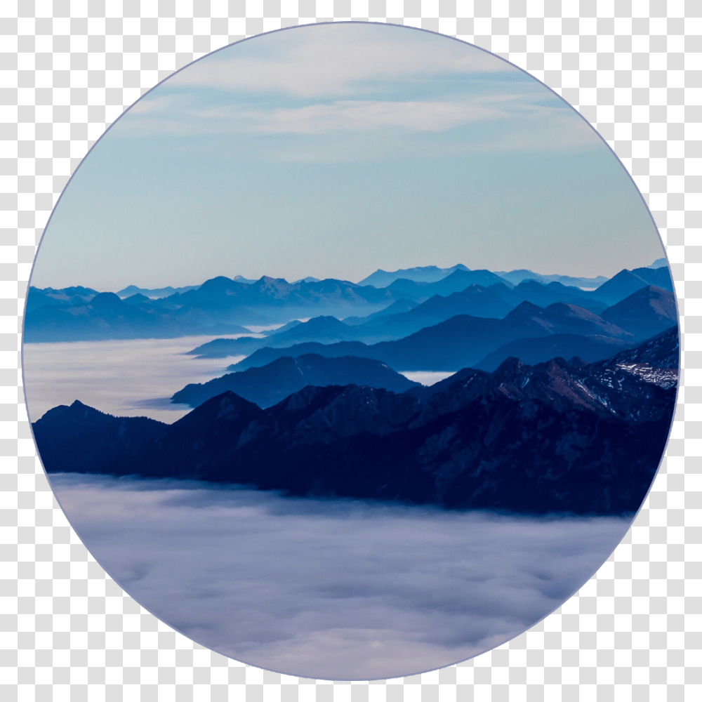 Aesthetic Hipster Blue Sky Dark Light Moutains Summit, Window, Porthole, Mountain, Outdoors Transparent Png