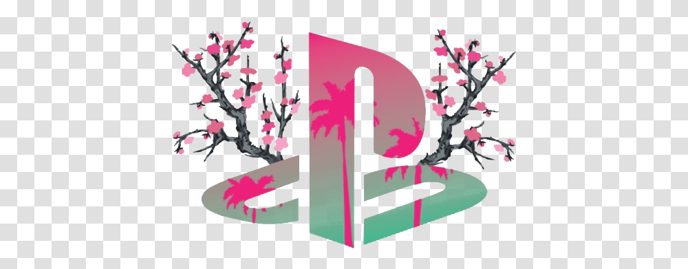 Aesthetic Image All Anime Vaporwave Gif, Plant, Graphics, Art, Text Transparent Png