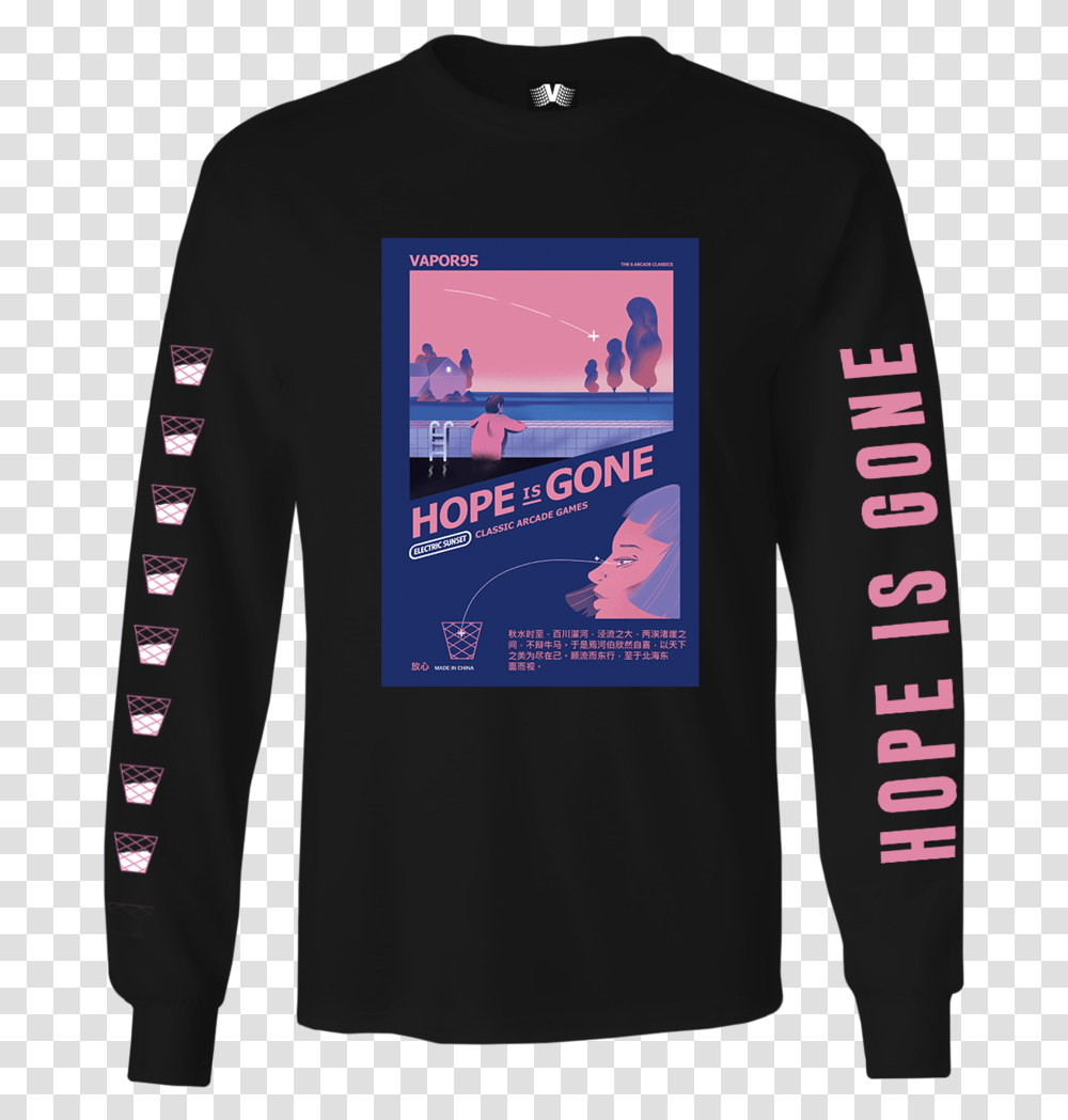 Aesthetic Menquots Clothes Hope Is Gone Hoodie, Sleeve, Apparel, Long Sleeve Transparent Png