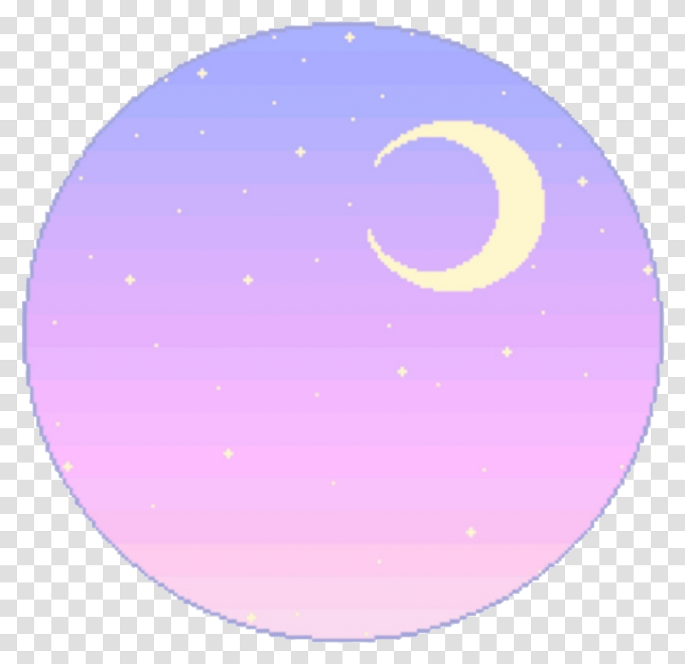 Aesthetic Moon Sky Night Moonaesthetic Aes Star Aesthetic Circle Animated Gif, Sphere, Purple, Balloon Transparent Png