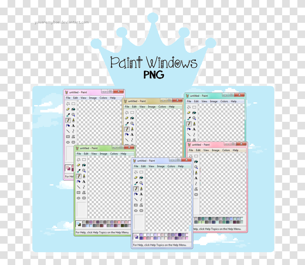 Aesthetic Pack Windows Paint Aesthetic, Flyer, Poster, Paper Transparent Png