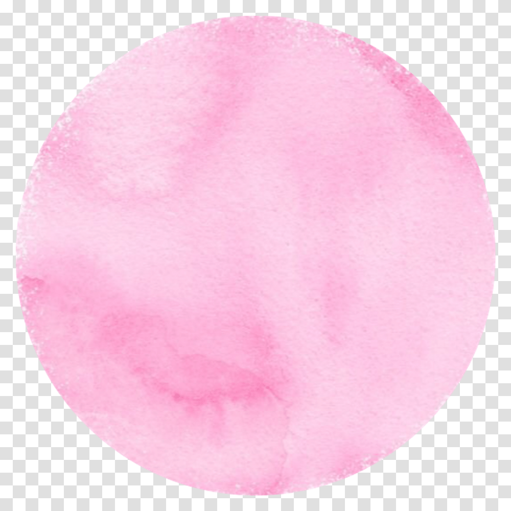 Aesthetic Pastel Circle Pink Watercolor Circle, Balloon, Flower, Plant, Texture Transparent Png