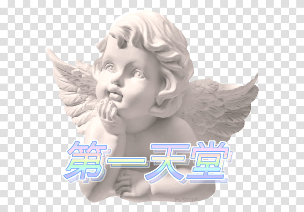 Aesthetic Pngs For Edits Angel Baby Statue, Person, Human, Archangel Transparent Png