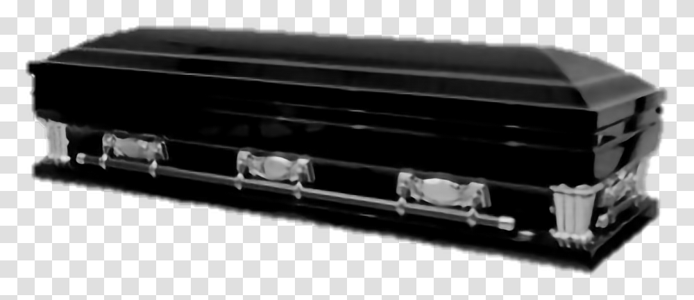 Aesthetic Polyvore Coffin Vampire Black, Bird, Animal, Furniture, Train Transparent Png