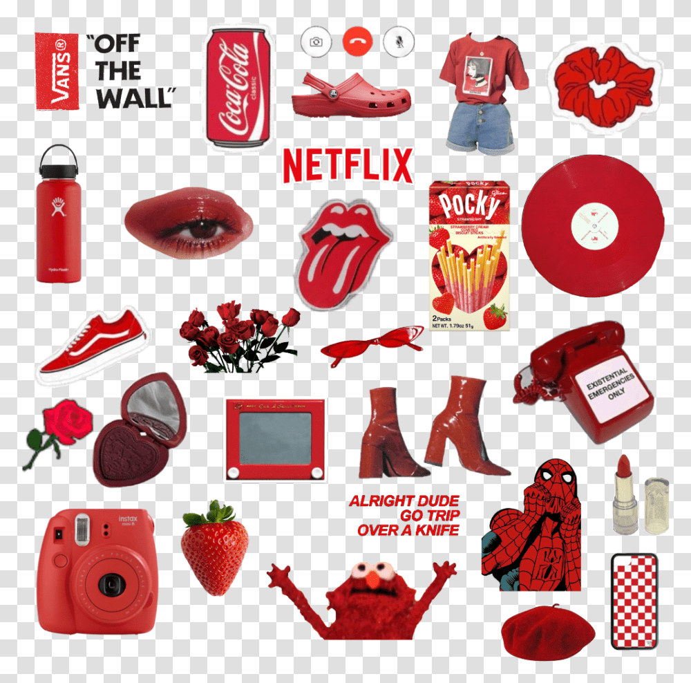 Aesthetic Sticker Pack Red, Beverage, Drink, Person, Human Transparent Png