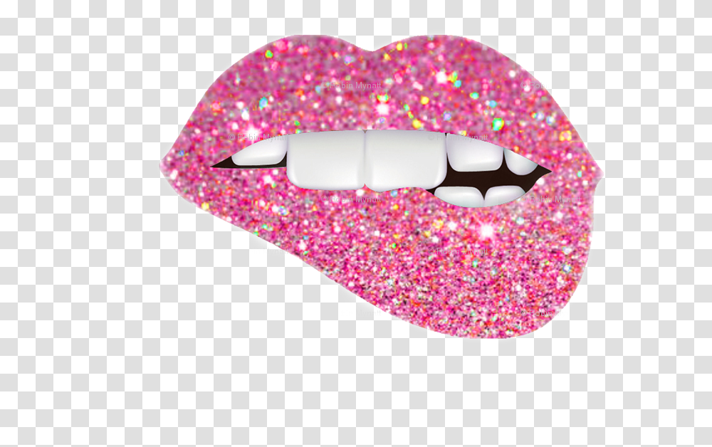 Aesthetic Tumblr Lip Lips Sticker By Alissa Denae Hot Pink Glitter Lips, Light, Purple, Mouse, Hardware Transparent Png