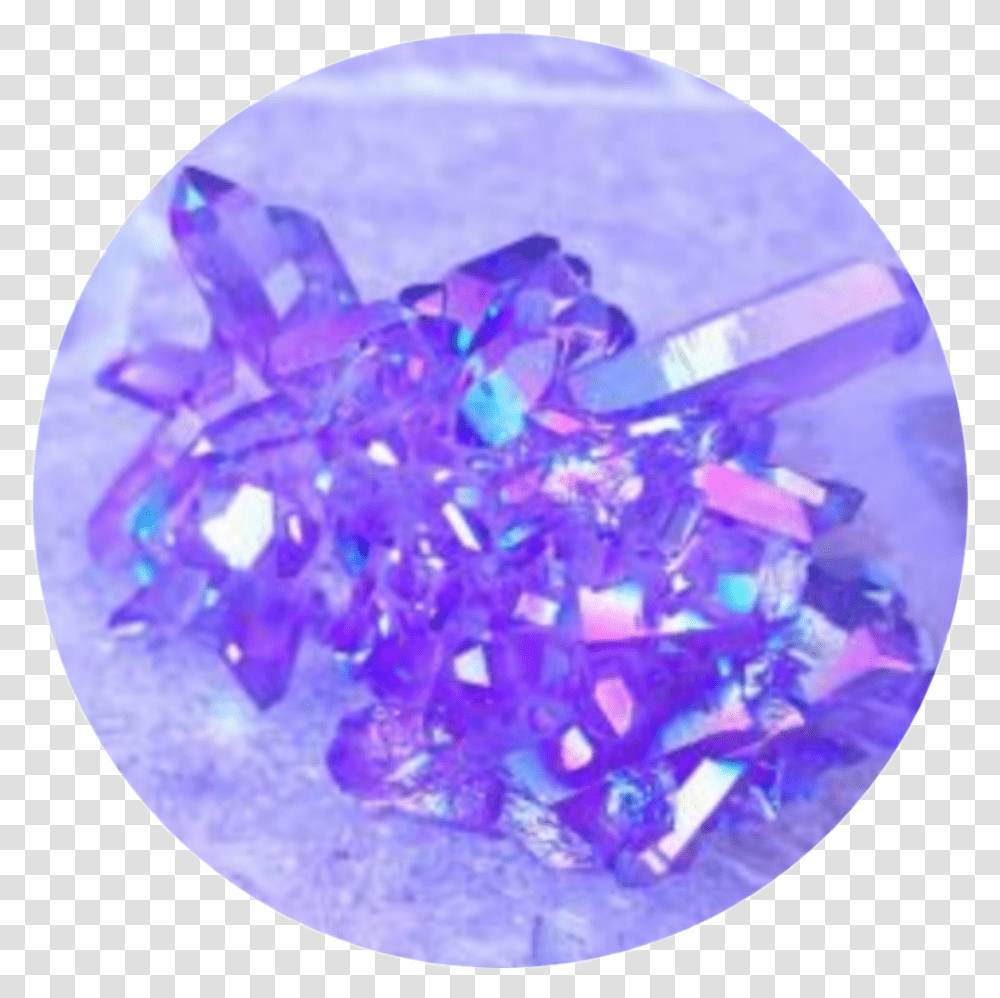 Aesthetic Tumblr Purple Circle, Diamond, Gemstone, Jewelry, Accessories Transparent Png