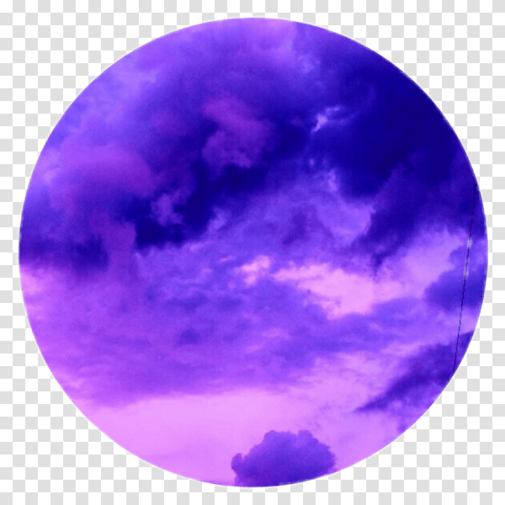 Aesthetic Tumblr Purple Circle, Moon, Outer Space, Night, Astronomy Transparent Png