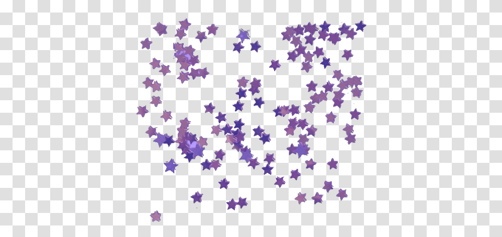 Aesthetic Tumblr Stars Overlay Purple Aesthetic, Paper, Confetti, Light Transparent Png
