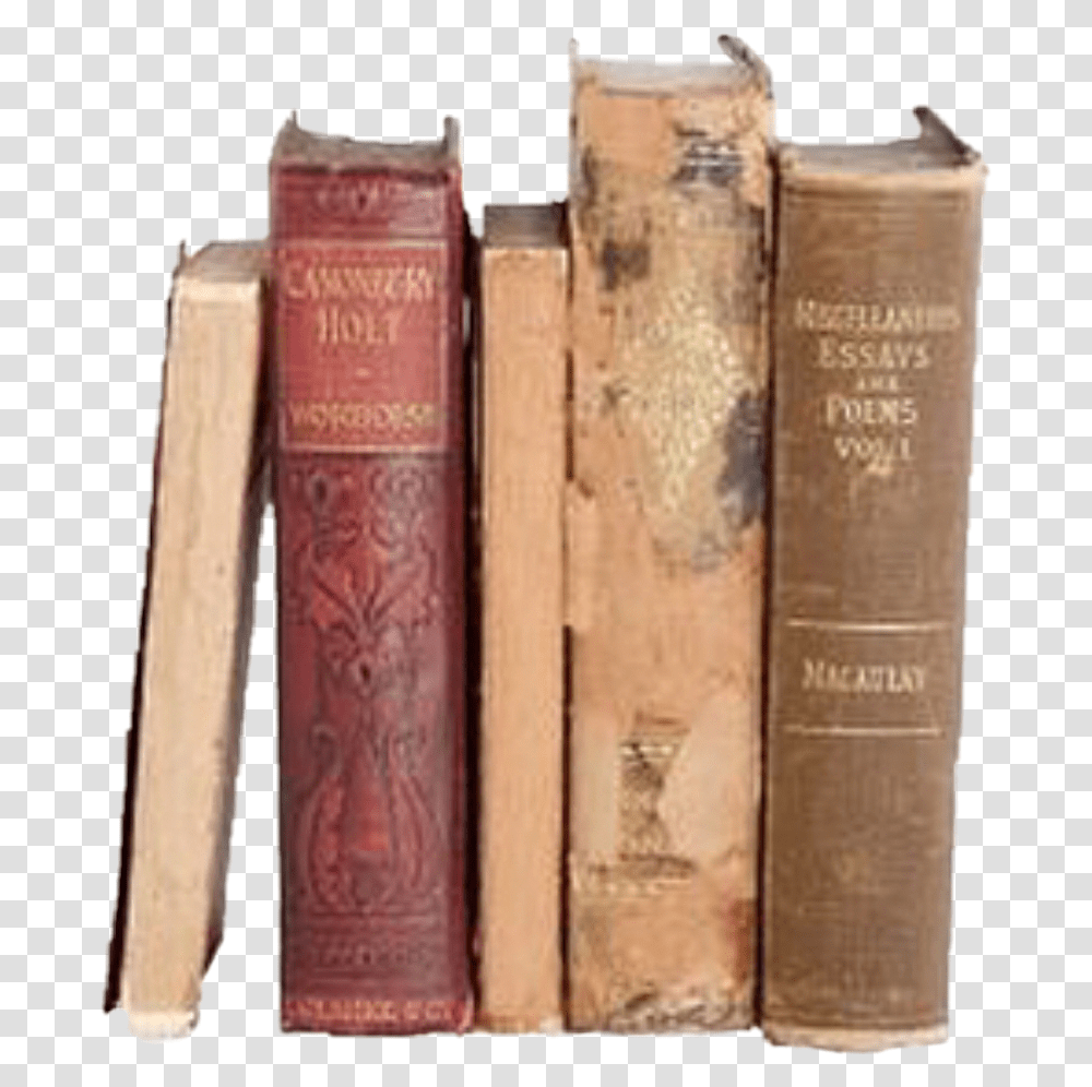 Aesthetic Vintage Books, Novel, Incense, Diary Transparent Png