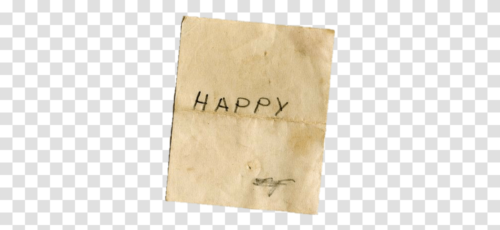 Aesthetic Vintage Paper Happy Text Sticker By Meo Vellum, Handwriting, Rug, Label, Signature Transparent Png