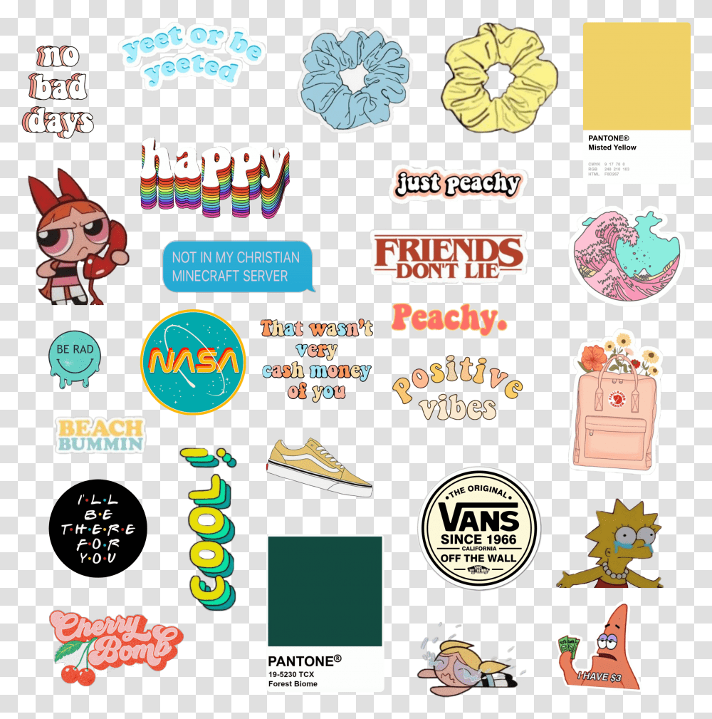 Aesthetic Vintage Sticker Decals Aesthetic Stickers Transparent Png