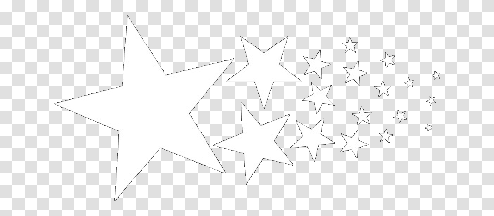 Aesthetic White Stars, Star Symbol Transparent Png