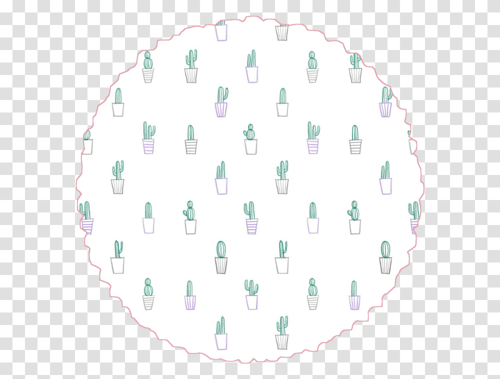 Aesthetic Whiteaesthetic White Cactus Pastel Circle Circle, Ball, Food, Sphere, Paper Transparent Png