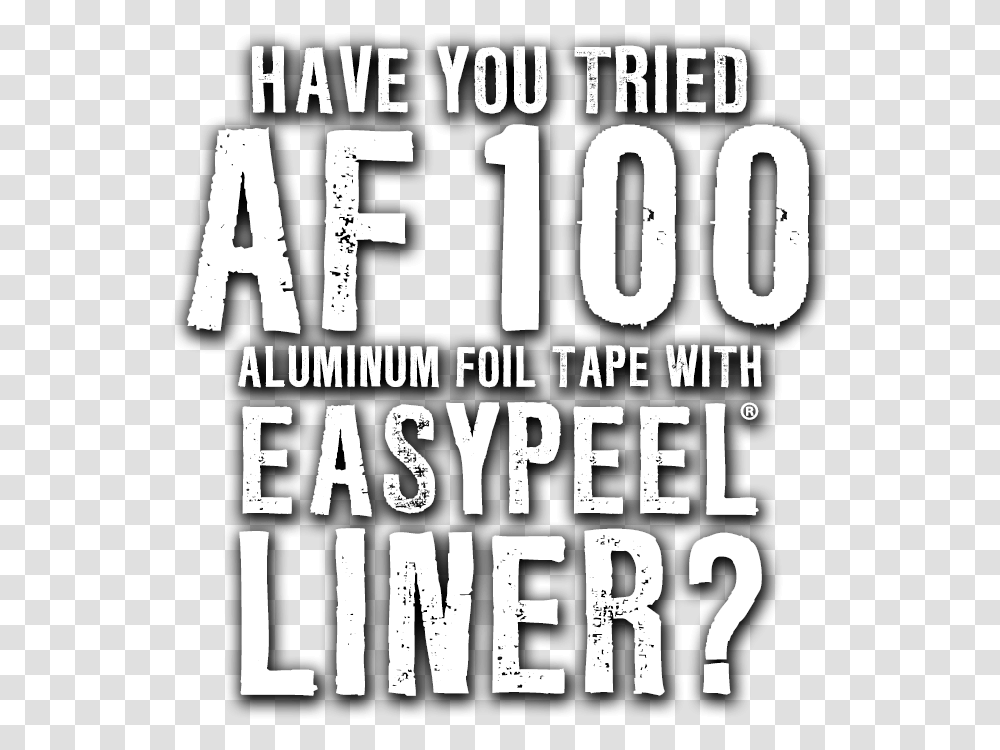Af 100 Aluminum Foil Tape With Easypeel Liner Poster, Advertisement, Flyer, Paper Transparent Png