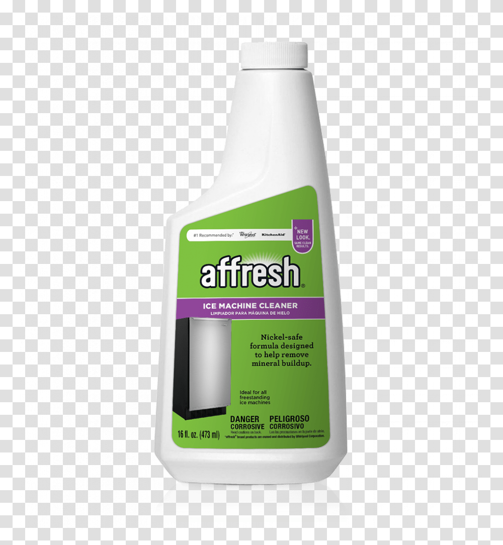 Affresh Ice Machine Cleaner, Bottle, Label, Lotion Transparent Png