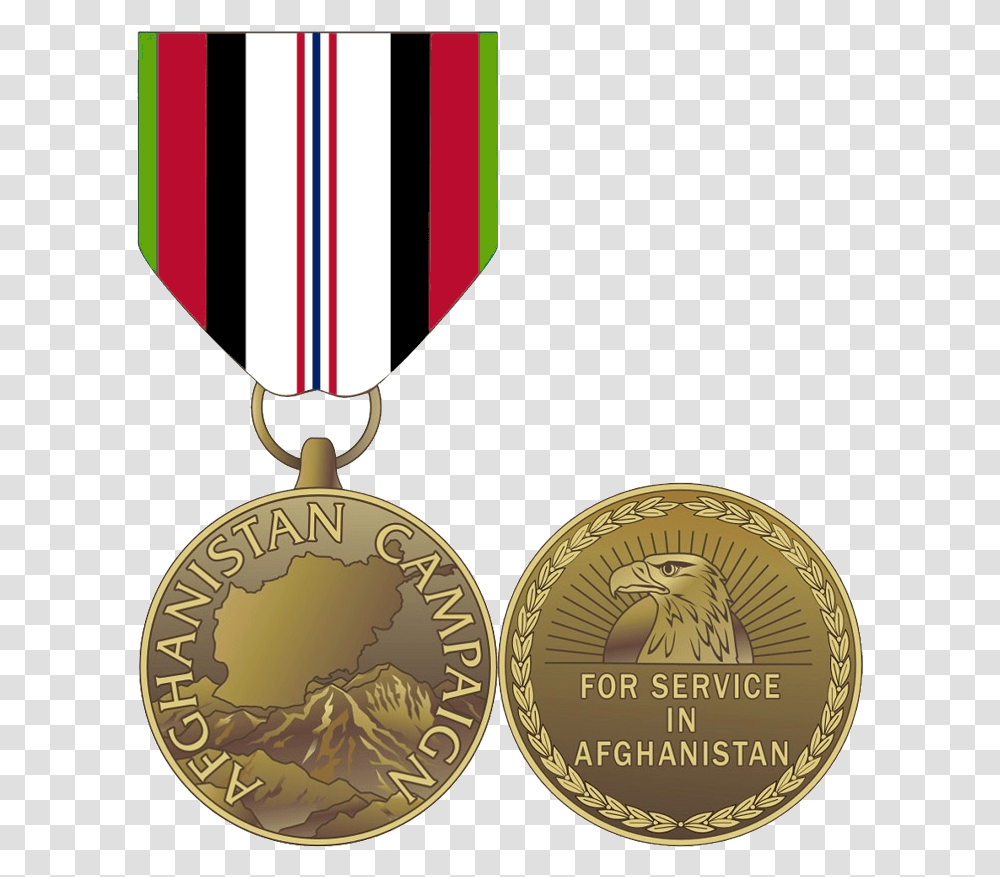 Afghanistan Campaign Medal Afghanistan Campaign Medal, Gold, Trophy, Gold Medal, Locket Transparent Png