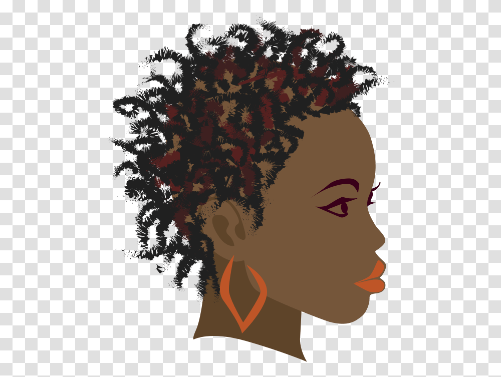 Africa Braid Black Girl Clip Art Free Black Girl Silhouette, Hair, Head, Face, Painting Transparent Png
