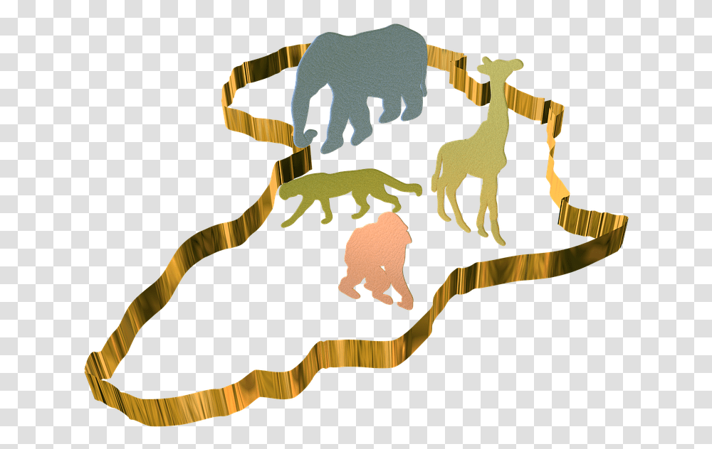 Africa Continent Wilderness Animal World Contour Portable Network Graphics, Person, Mammal, Buffalo Transparent Png