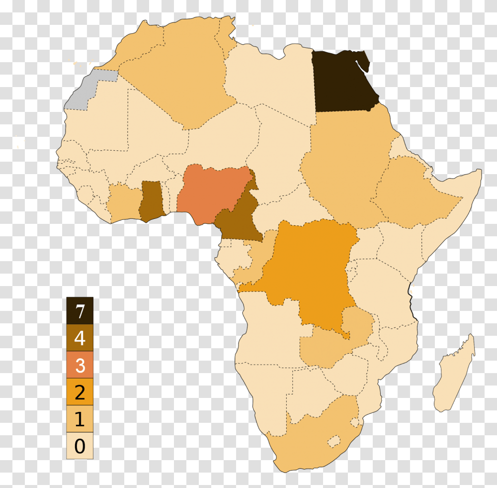 Africa Cup Of Nations, Map, Diagram, Plot, Atlas Transparent Png