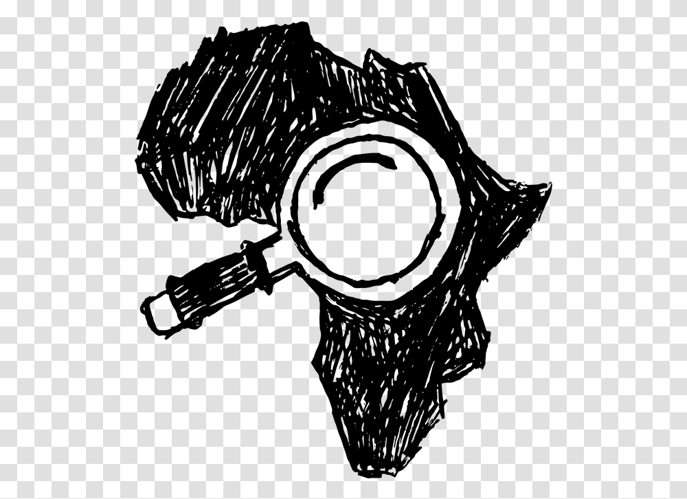 Africa Magnifying Glass, Gray, World Of Warcraft Transparent Png