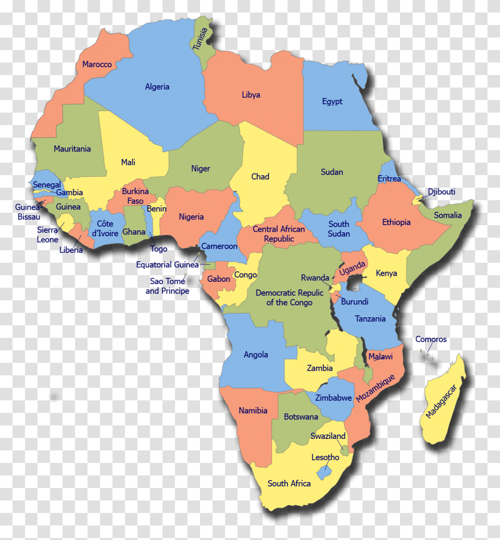 Africa Map Equatorial Guinea Full Hd Africa Map, Diagram, Plot, Atlas, Poster Transparent Png