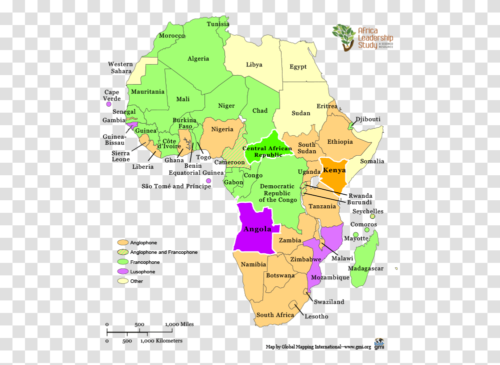 Africa Outline Anglophone Francophone And Lusophone Africa, Poster, Advertisement, Plot, Map Transparent Png