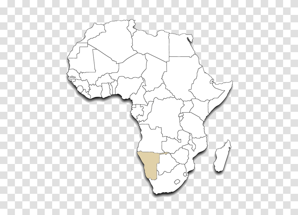 Africa Outline Map Namibia Africa Map, Diagram, Atlas, Plot Transparent Png