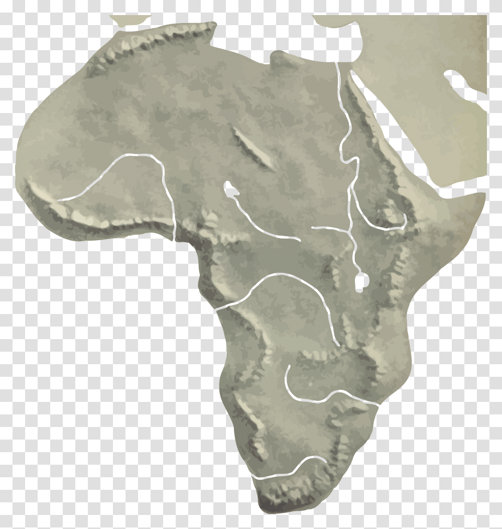 Africa Relief Map Clip Arts Relief Africa, Bird, Soil, Plot, Diagram Transparent Png