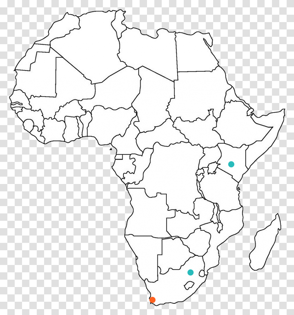 Africa Sub Saharan Africa Outline, Map, Diagram, Atlas, Plot Transparent Png
