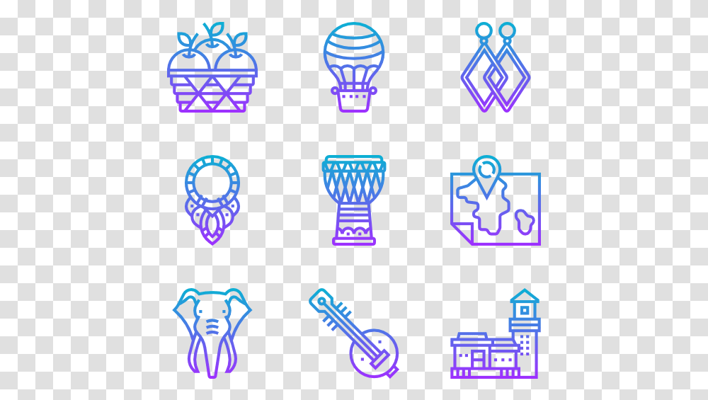 Africa Symbols, Light, Accessories, Accessory, Neon Transparent Png