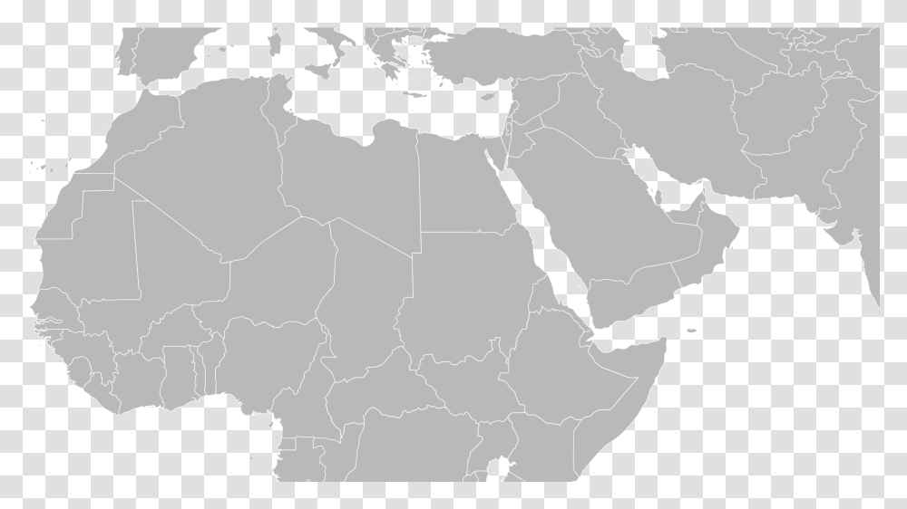 Africa Vector Maps Vector Mena Middle East Map, Diagram, Atlas, Plot, Person Transparent Png