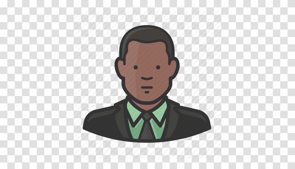 African African American Man Necktie Suit Icon, Accessories, Accessory, Head, Face Transparent Png