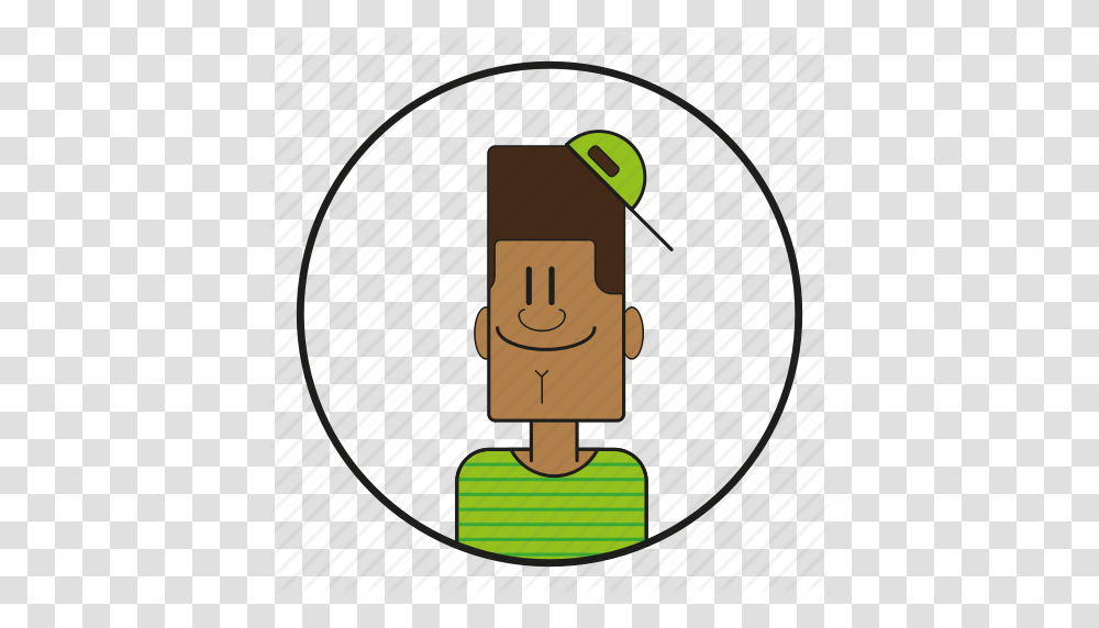 African America Blacky Cap Cartoon Character Dude Face, Cylinder, Barrel, Cork Transparent Png
