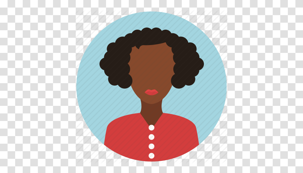 African American Avatar People User Woman Icon, Hair, Head, Face, Teacher Transparent Png