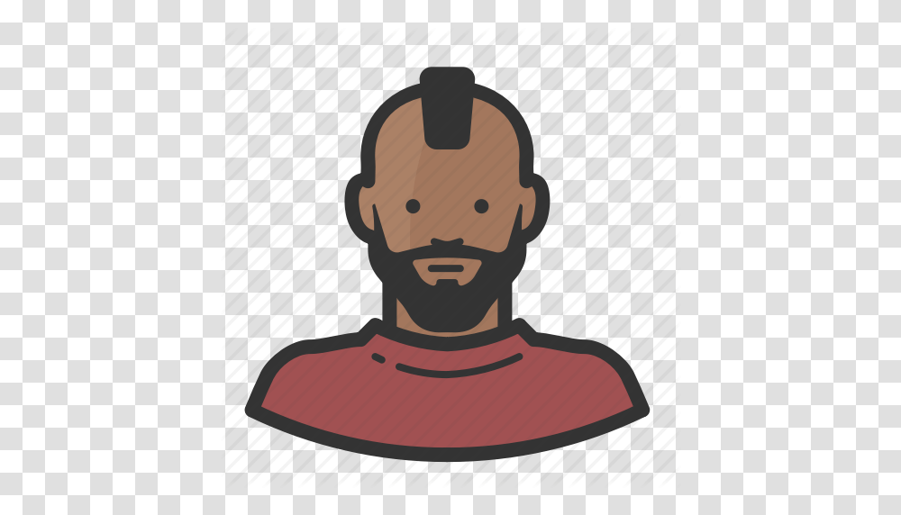 African American Beard Boy Male Man Mohawk Punk Icon, Head, Label, Plant Transparent Png