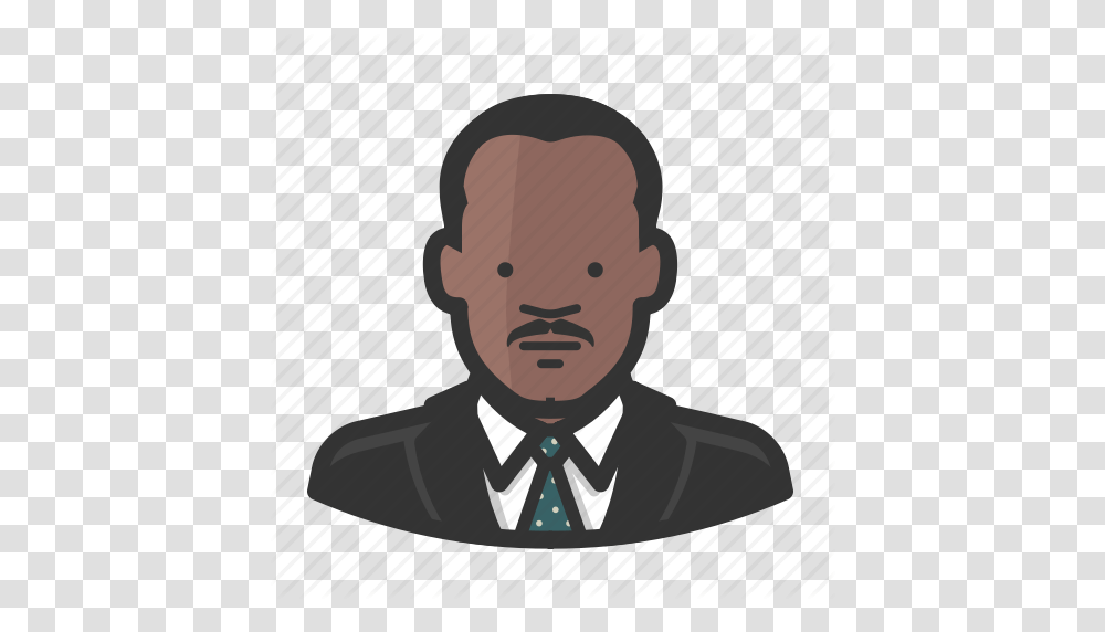 African American Civil Rights Doctor Man Martin Luther King, Head, Face, Person, Tie Transparent Png