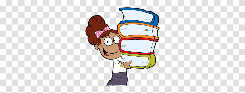 African American Girl With Books In Their Hands, First Aid, Diaper Transparent Png