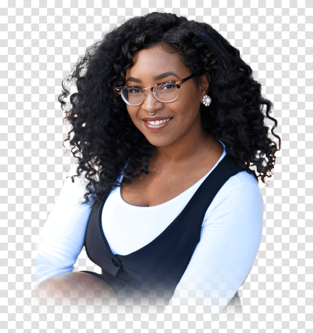 African American Girls Styling And Playing With A Black Black Girls With Glasses, Hair, Person, Female, Face Transparent Png