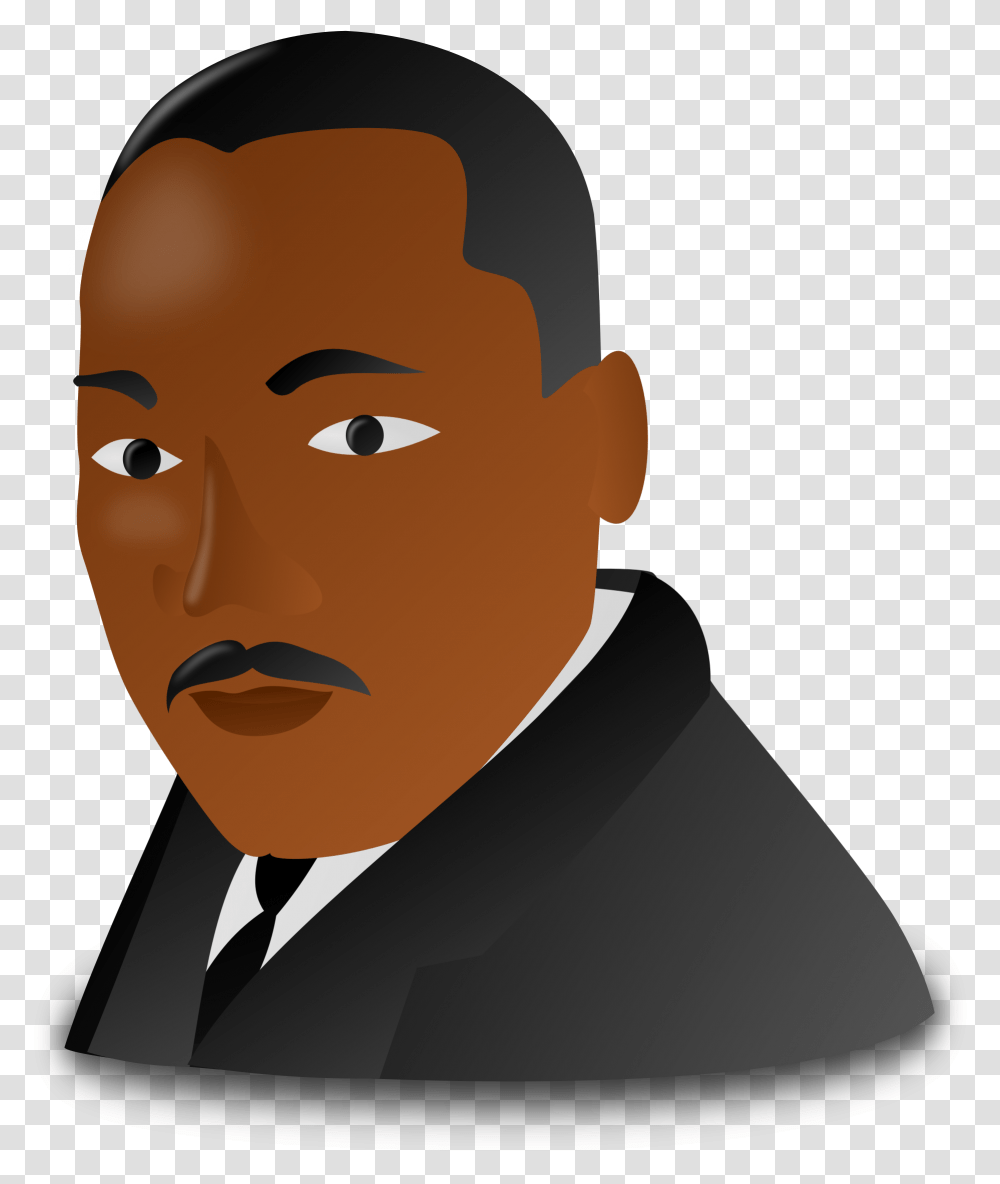 African American Martin Luther King Jr Clipart, Face, Head, Snowman, Suit Transparent Png