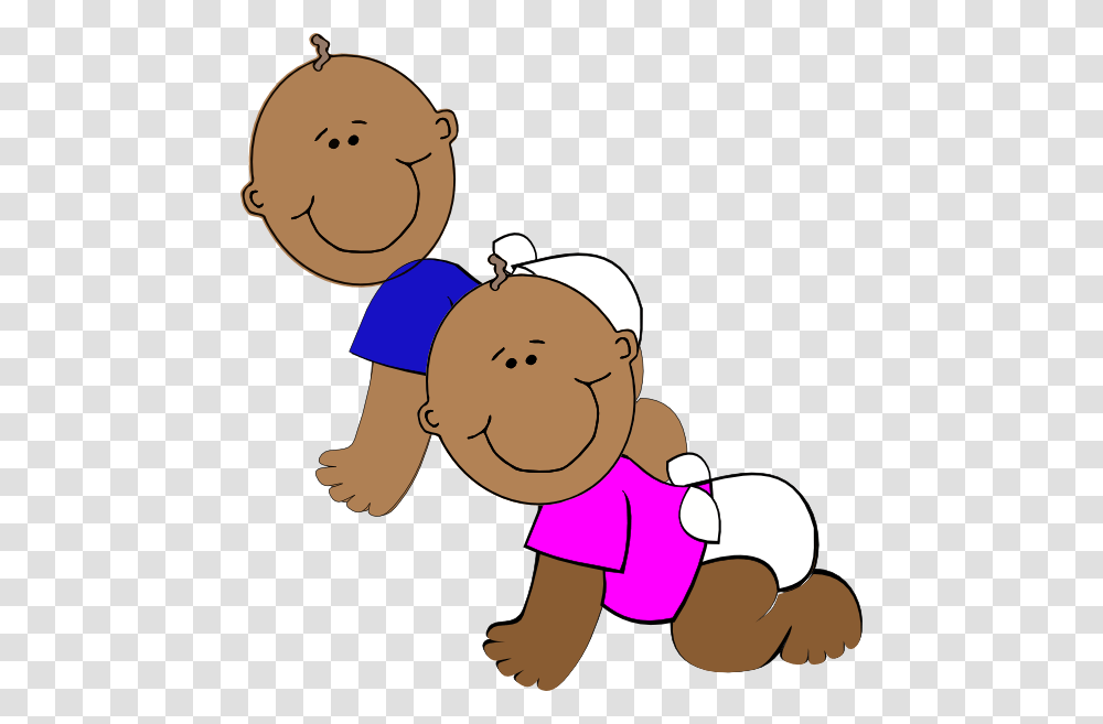 African American Twins Clip Arts Download, Baby, Crawling Transparent Png