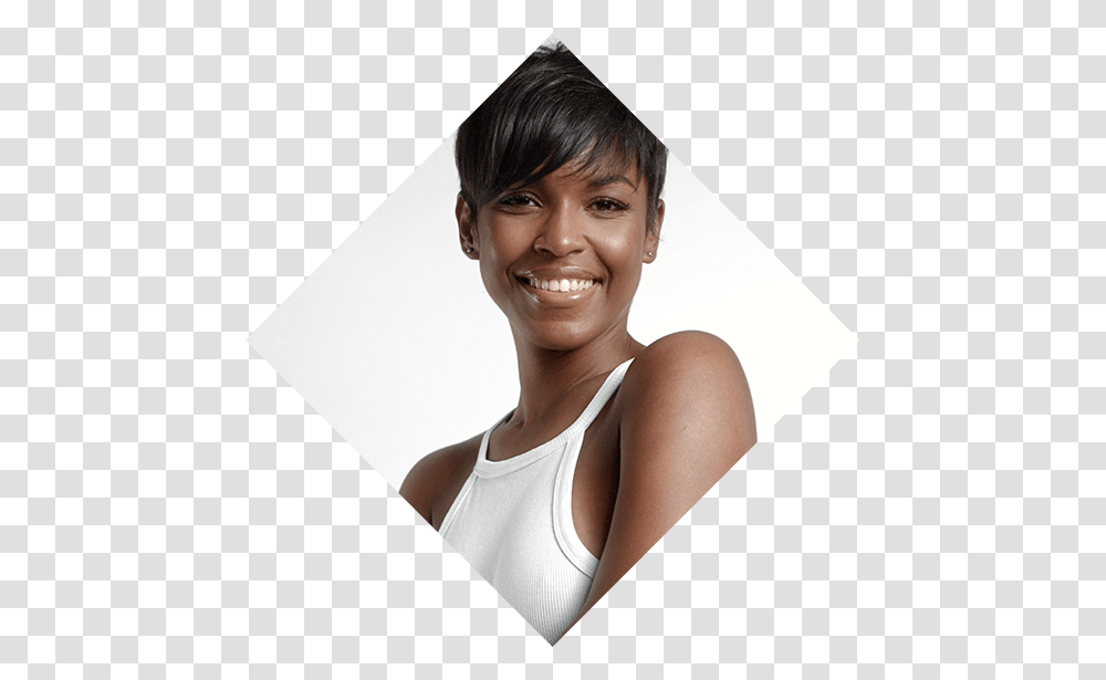 African American Woman With Beautiful Skin Smiling Ebony Pigment Tina Davies, Face, Person, Smile Transparent Png