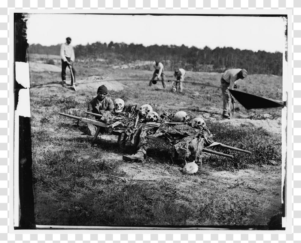 African Americans Collecting Bones Of Soldiers Killed, Person, Outdoors, Nature, Field Transparent Png