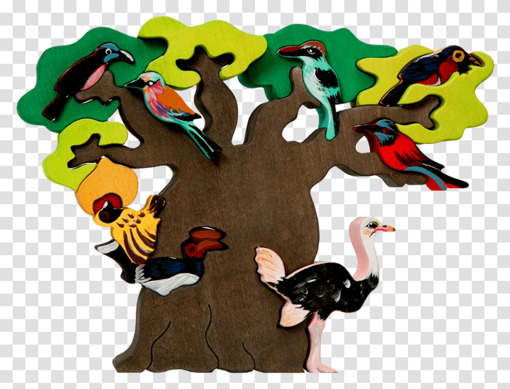 African Bird Tree Birds On Tree Clipart, Animal, Jigsaw Puzzle, Game, Graphics Transparent Png
