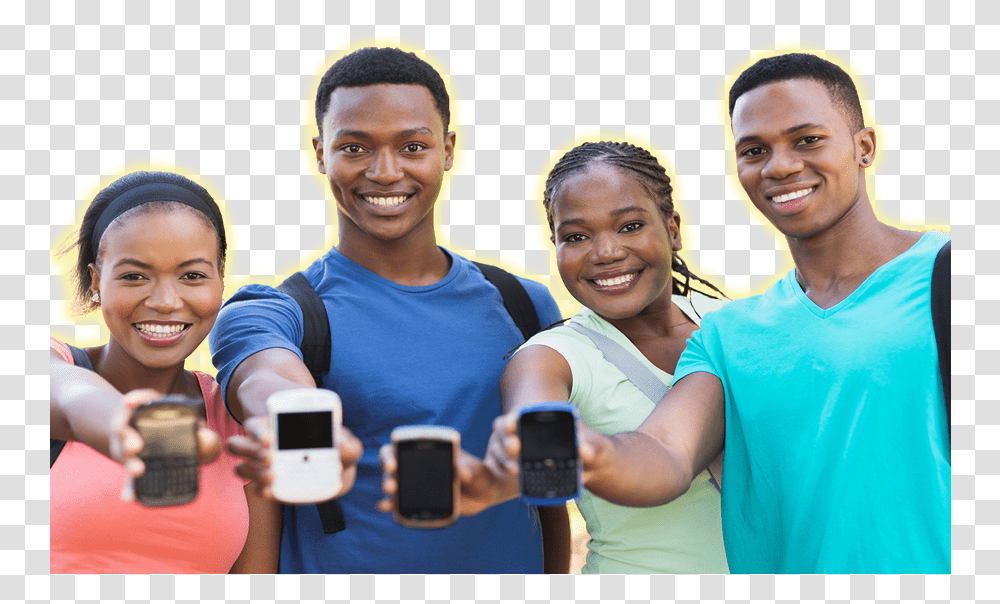 African College Students College Students Background, Person, Mobile Phone, Electronics, People Transparent Png