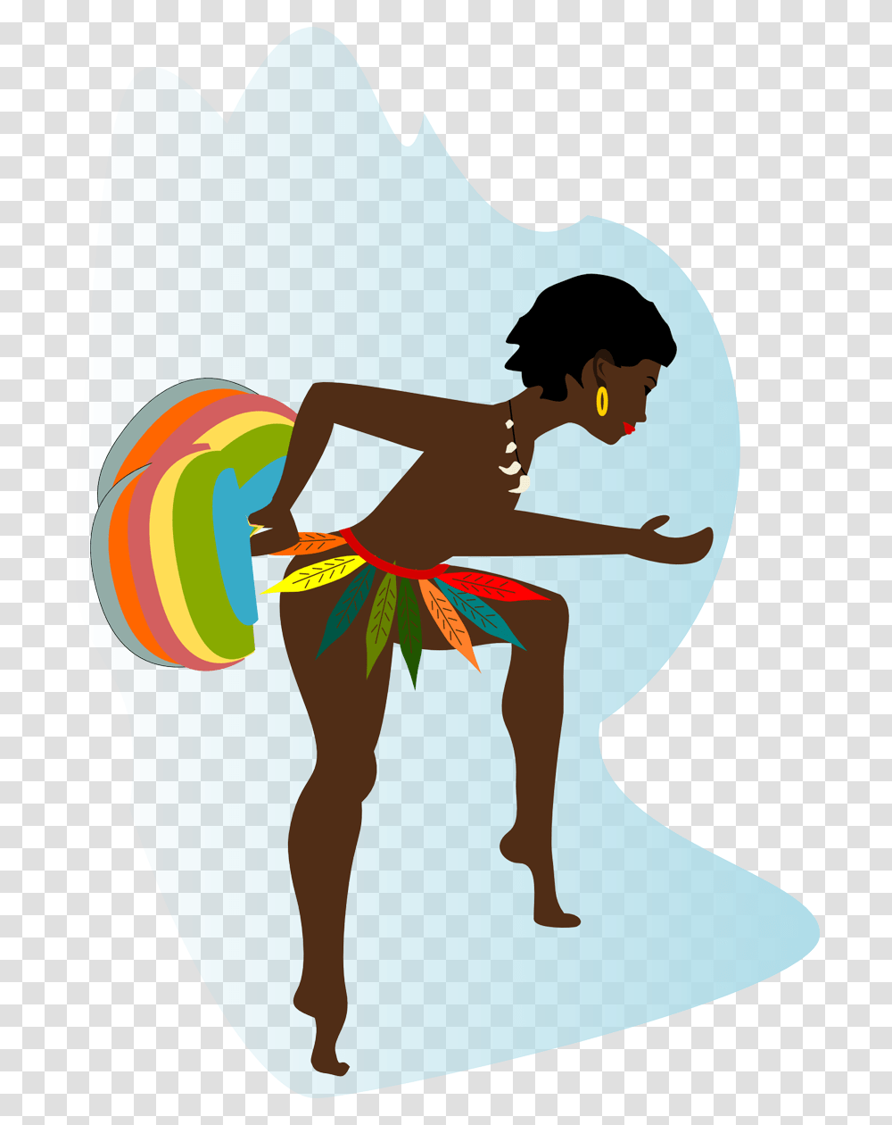 African Dance African Dancer Clipart, Person, Female, Back, Girl Transparent Png